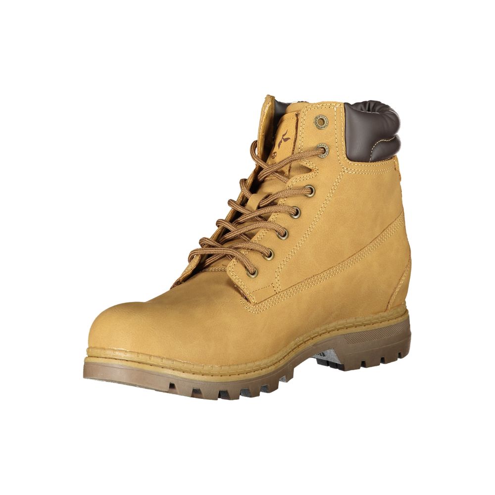Carrera Vibrant Yellow Lace-Up Fashion Boots by Carrera