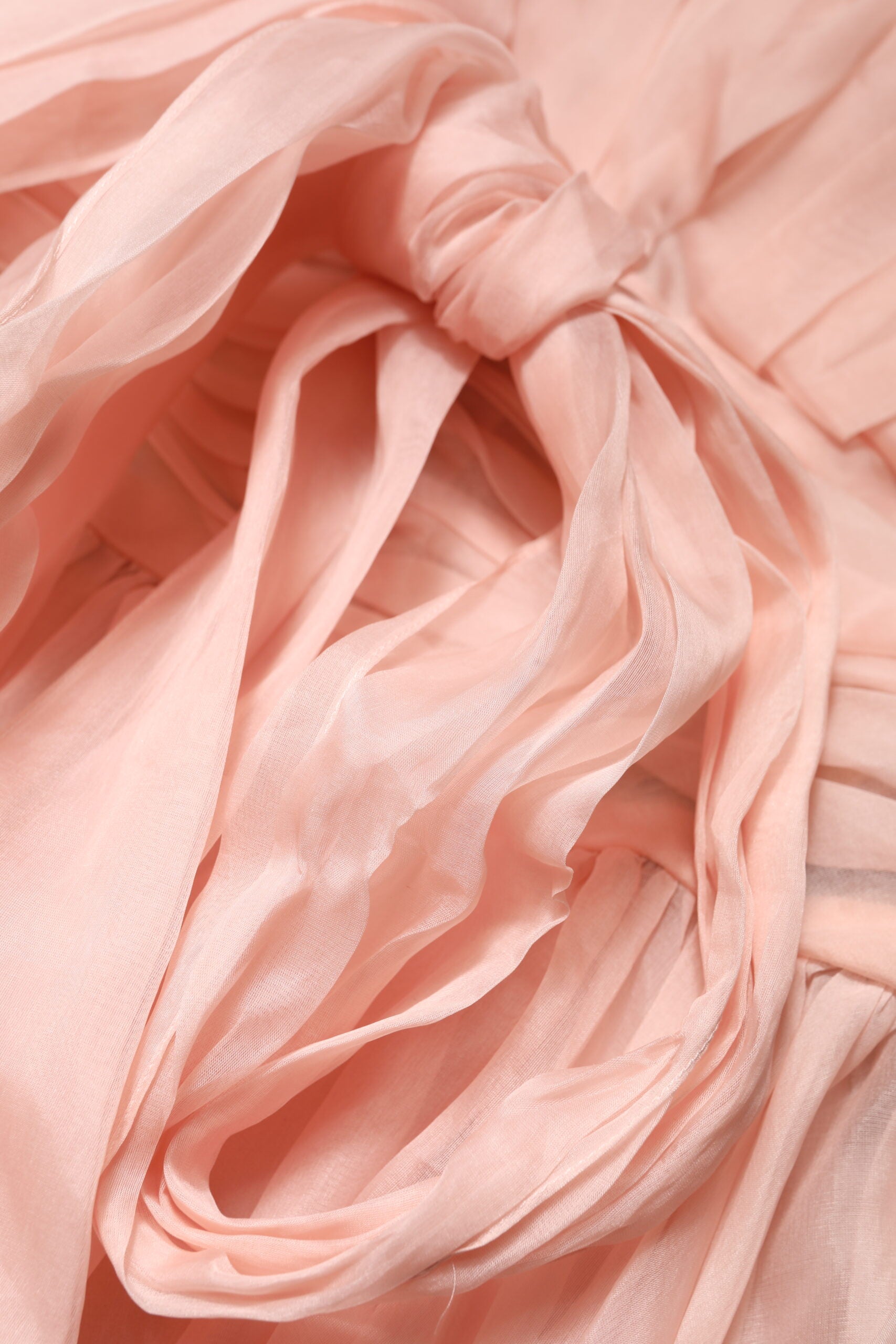 Dolce & Gabbana Pink Silk Chiffon A-line Pleated Midi Dress by Dolce & Gabbana