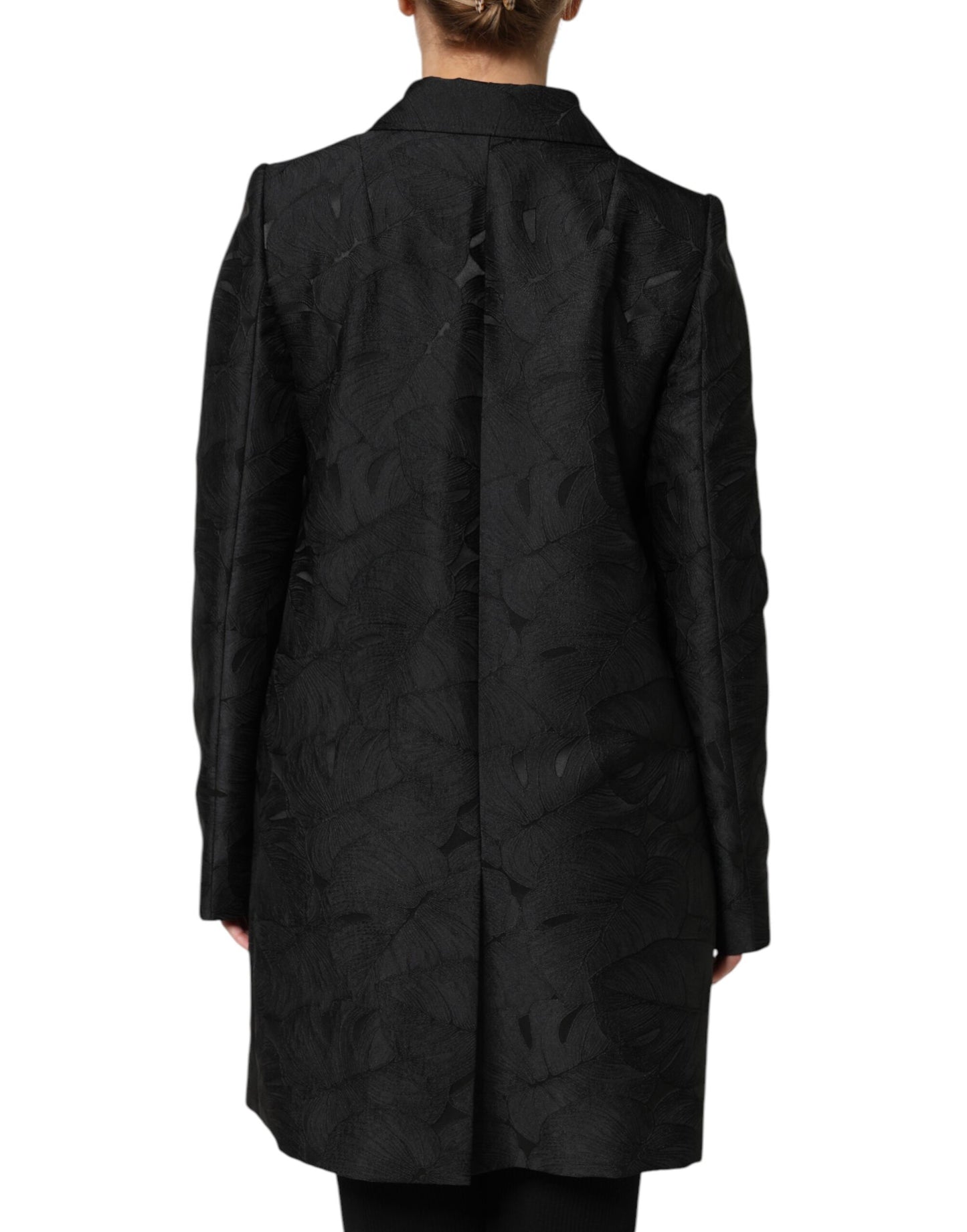 Dolce & Gabbana Black Single Breasted Trench Coat Jacket by Dolce & Gabbana