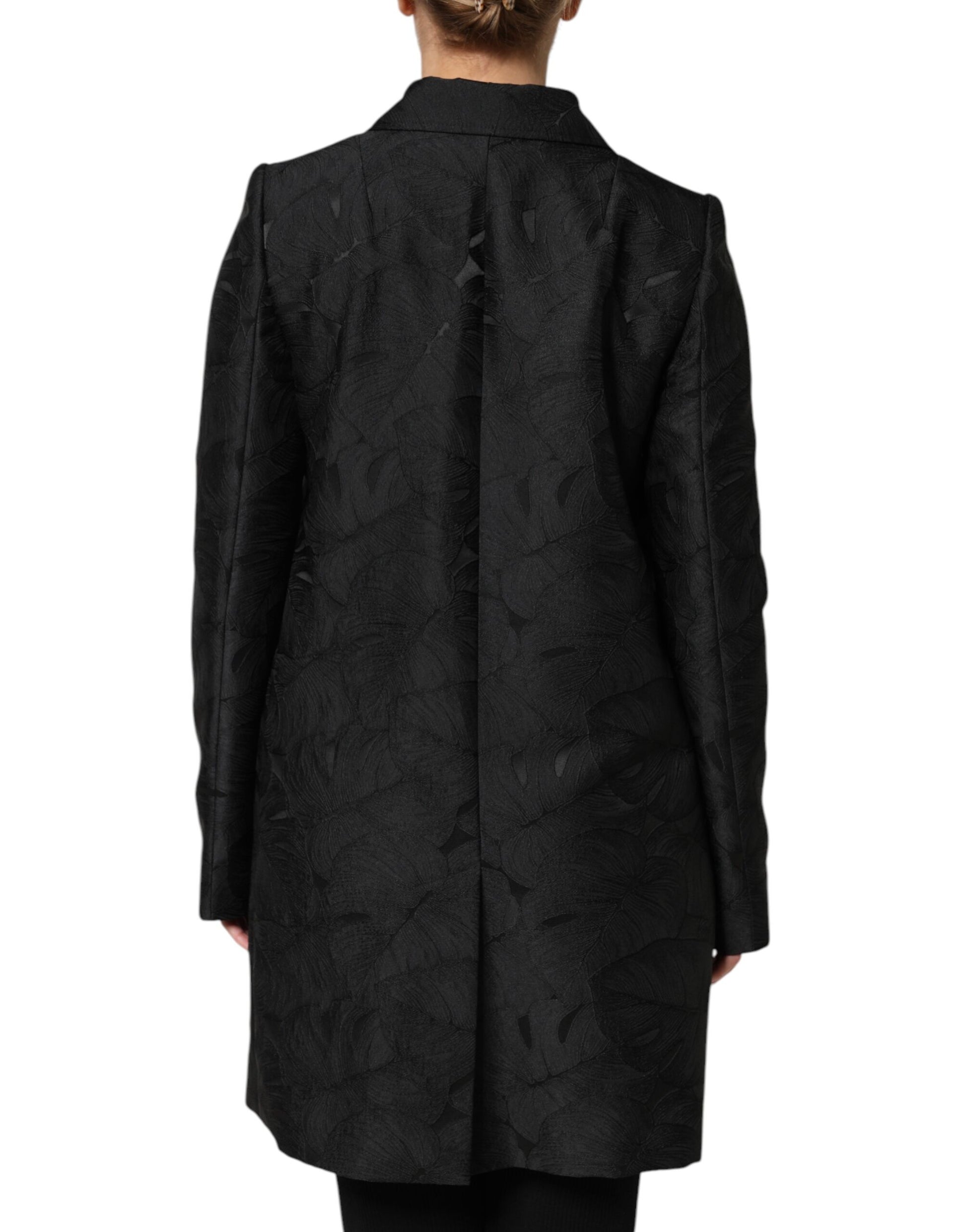 Dolce & Gabbana Black Single Breasted Trench Coat Jacket by Dolce & Gabbana