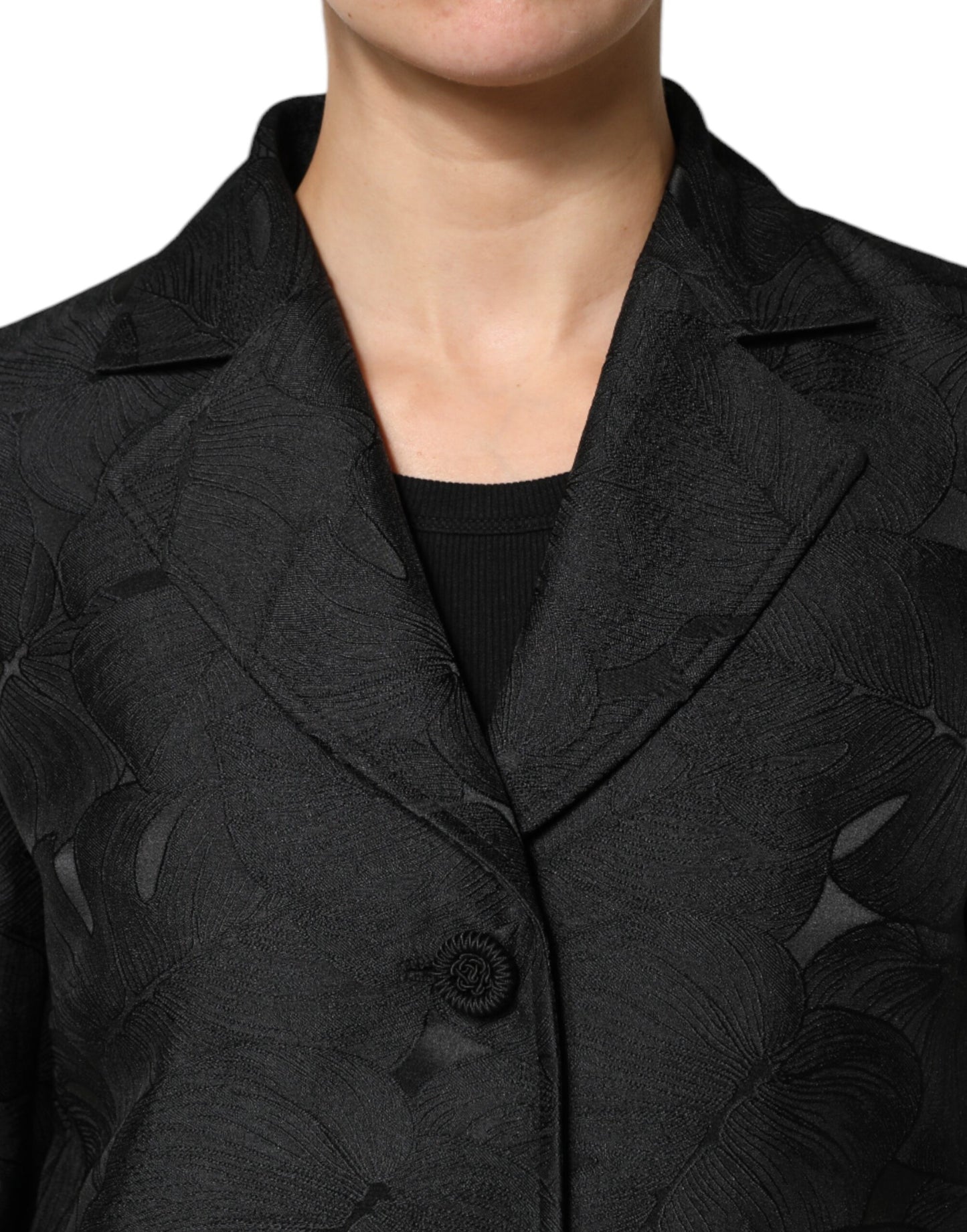 Dolce & Gabbana Black Single Breasted Trench Coat Jacket by Dolce & Gabbana