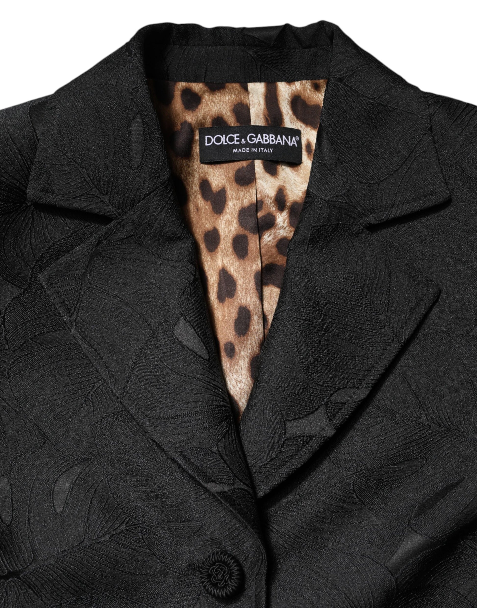 Dolce & Gabbana Black Single Breasted Trench Coat Jacket by Dolce & Gabbana