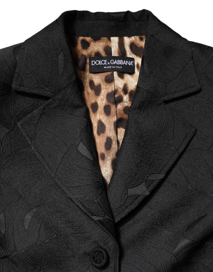 Dolce & Gabbana Black Single Breasted Trench Coat Jacket by Dolce & Gabbana