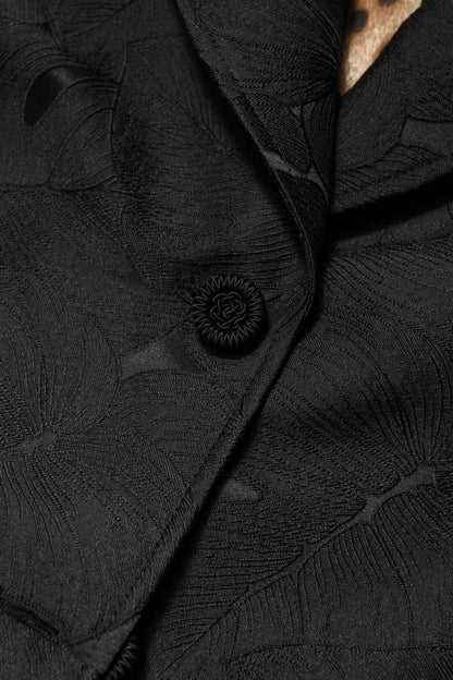 Dolce & Gabbana Black Single Breasted Trench Coat Jacket by Dolce & Gabbana