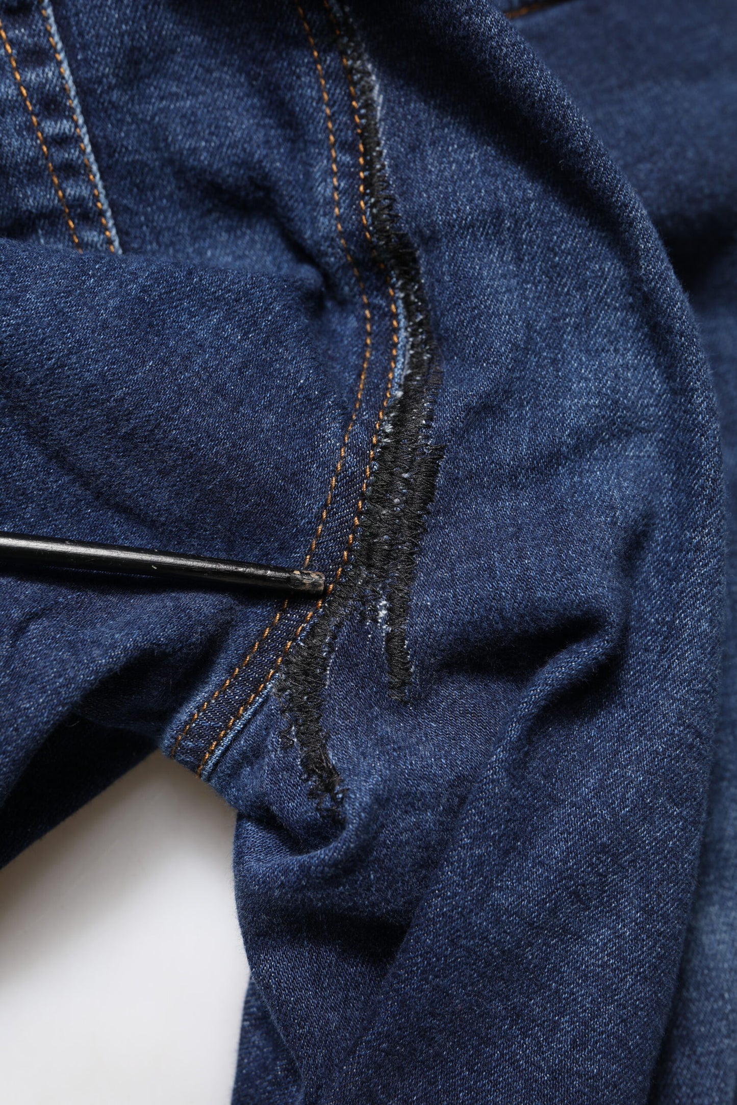 Dolce & Gabbana Blue Cotton High Waisted Cropped Denim Jeans by Dolce & Gabbana