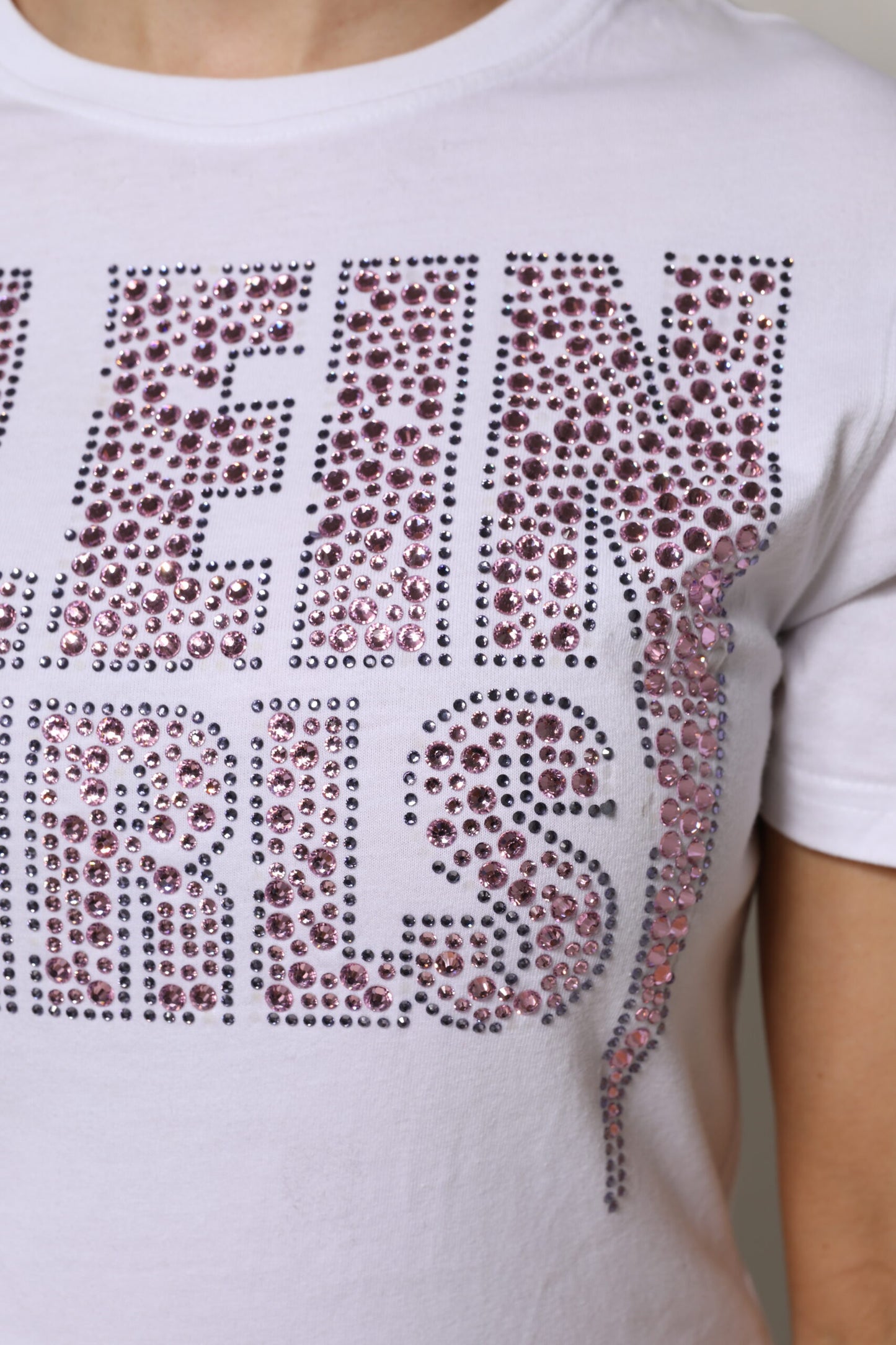 Philipp Plein White Embellished CrewNeck Short Sleeve T-shirt by Philipp Plein