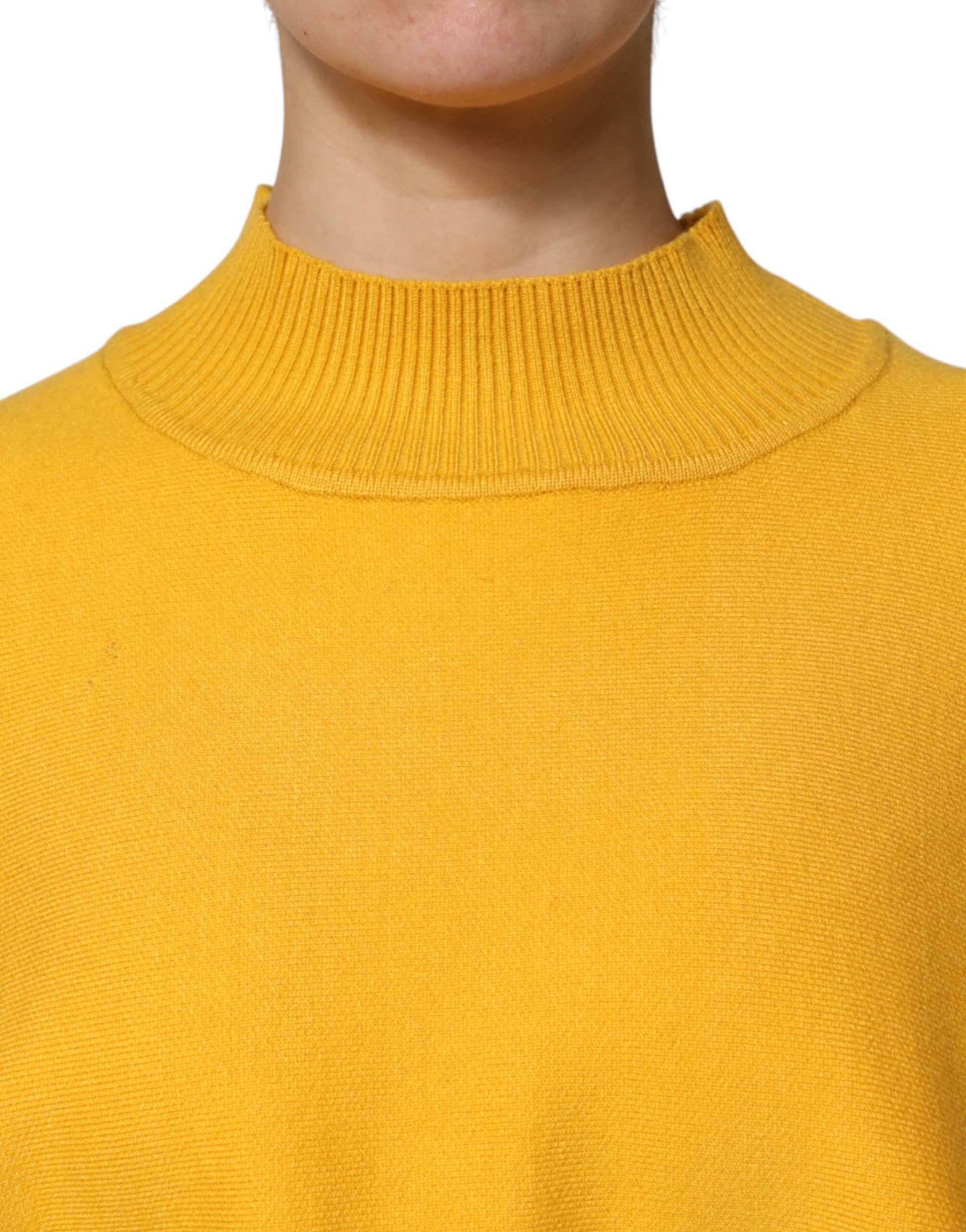SIGNS Yellow Stripe Long Sleeve Overcoat Pullover Sweater by SIGNS