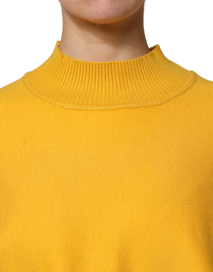 SIGNS Yellow Stripe Long Sleeve Overcoat Pullover Sweater by SIGNS