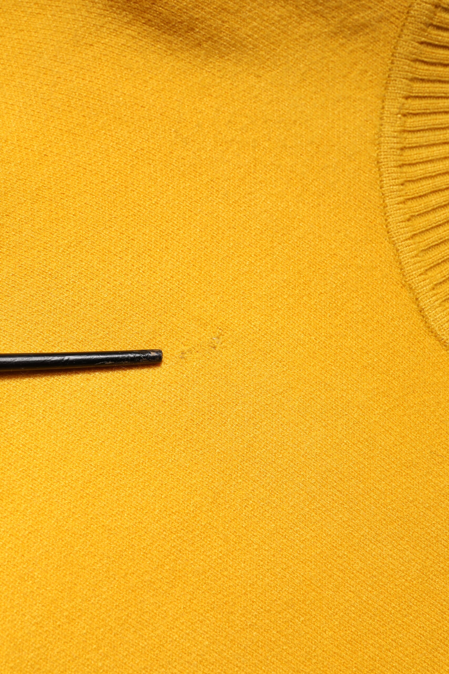 SIGNS Yellow Stripe Long Sleeve Overcoat Pullover Sweater by SIGNS