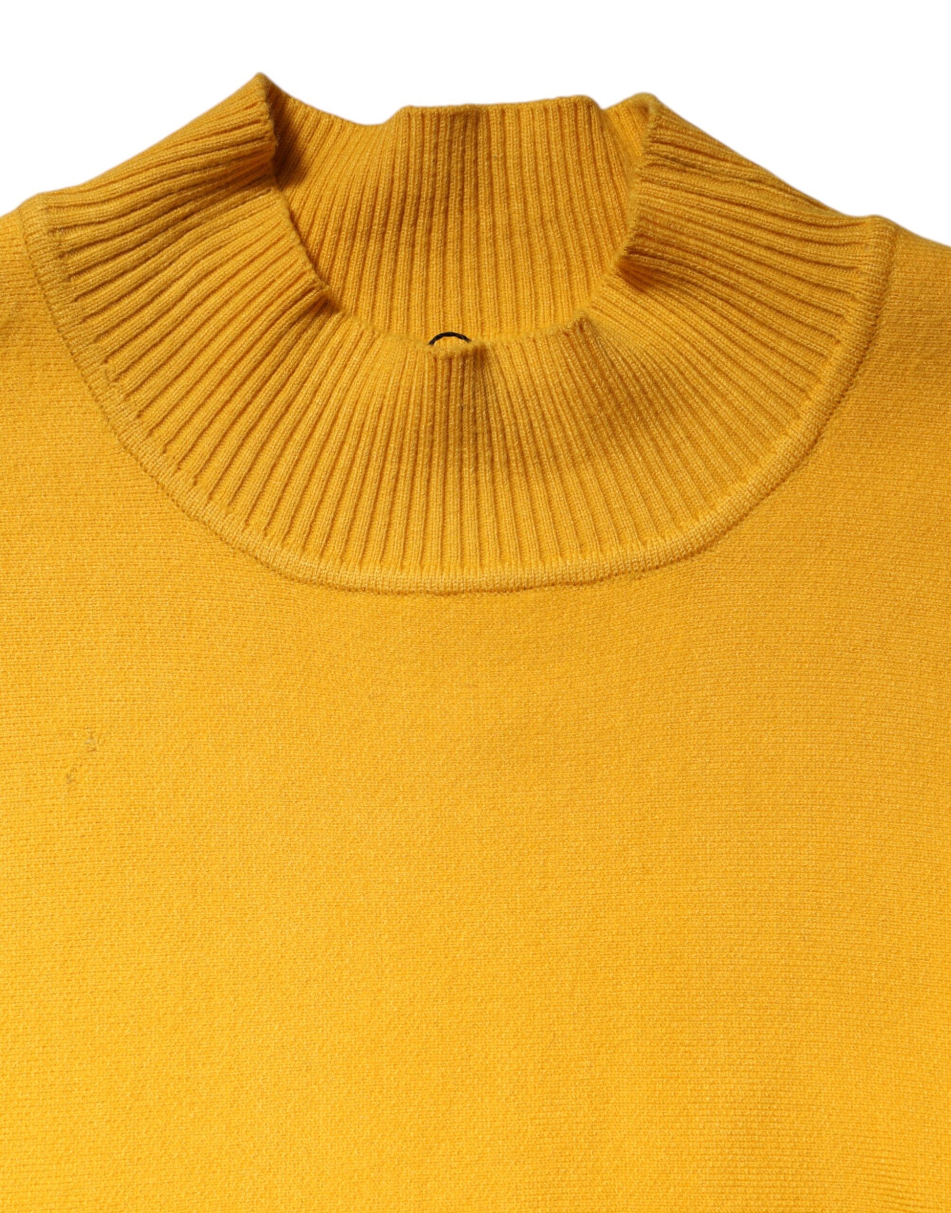 SIGNS Yellow Stripe Long Sleeve Overcoat Pullover Sweater by SIGNS