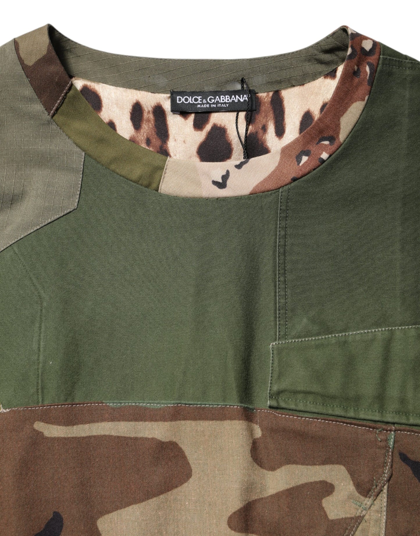 Dolce & Gabbana Multicolor Camouflage Oversized Top T-shirt by Dolce & Gabbana