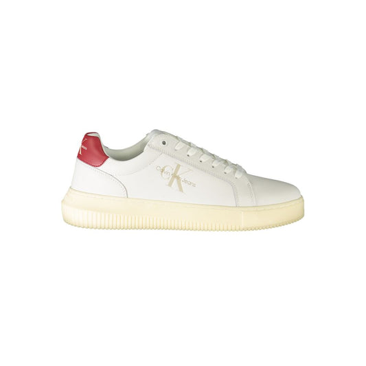 Calvin Klein White Polyester Sneaker by Calvin Klein