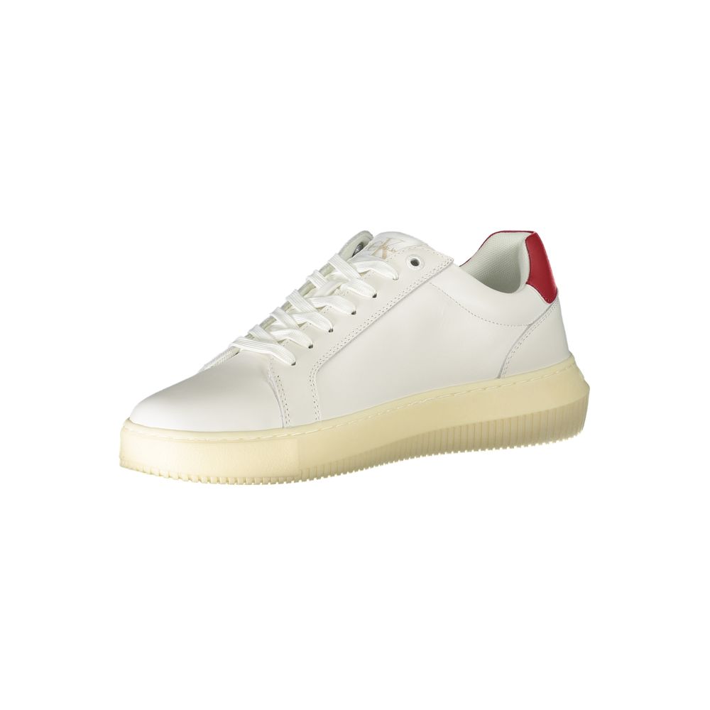 Calvin Klein White Polyester Sneaker by Calvin Klein