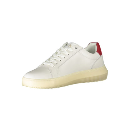 Calvin Klein White Polyester Sneaker by Calvin Klein