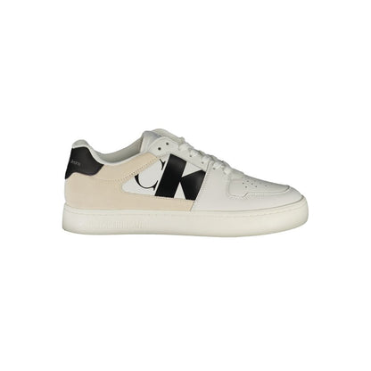 Calvin Klein White Polyester Sneaker by Calvin Klein
