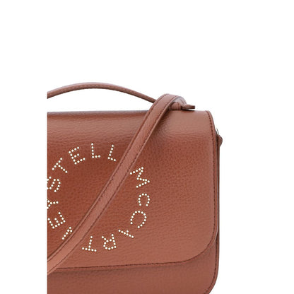 Stella McCartney Logo Flap Bag Faux Leer Granige Alter