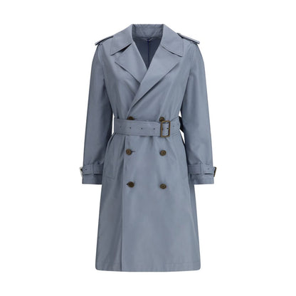 Trench-coat long en soie Burberry
