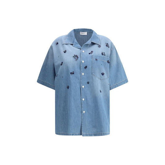 Chemise en jean à manches courtes Fabiana Filippi