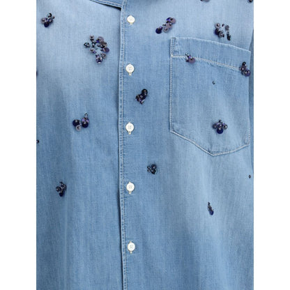 Chemise en jean à manches courtes Fabiana Filippi