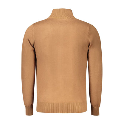 Coveri Moving Brown Viscose Men Cardigan by Coveri Moving