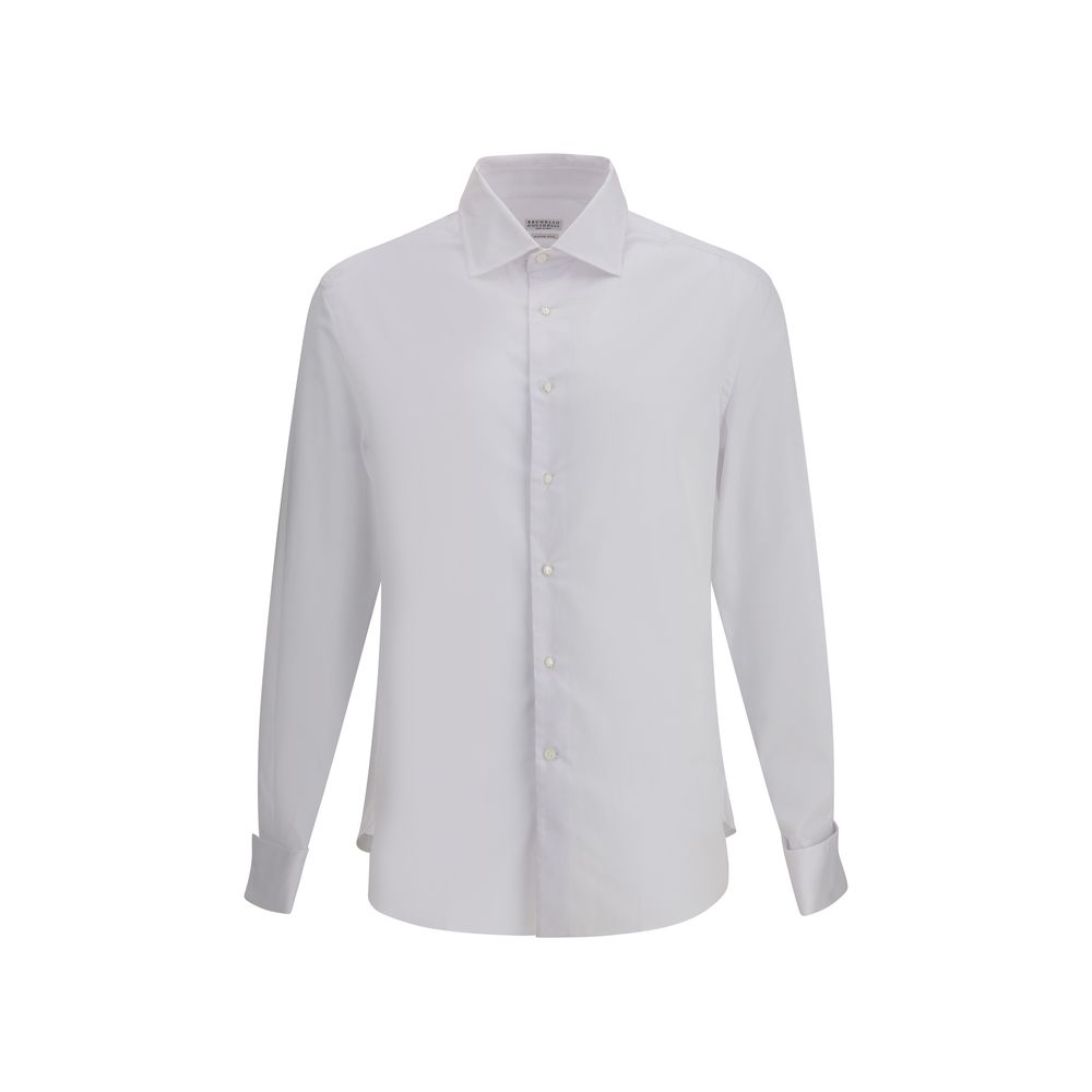 Brunello Cucinelli Cotton Shirt Craftsmanship In Luxury