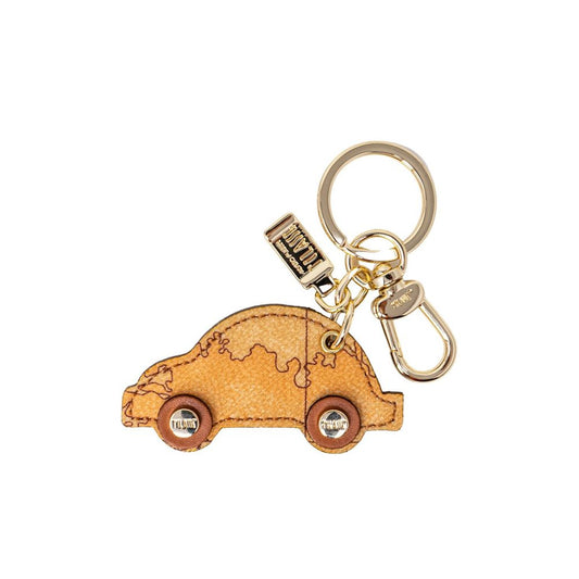 Alviero Martini Prima Classe Porte-clés en cuir beige