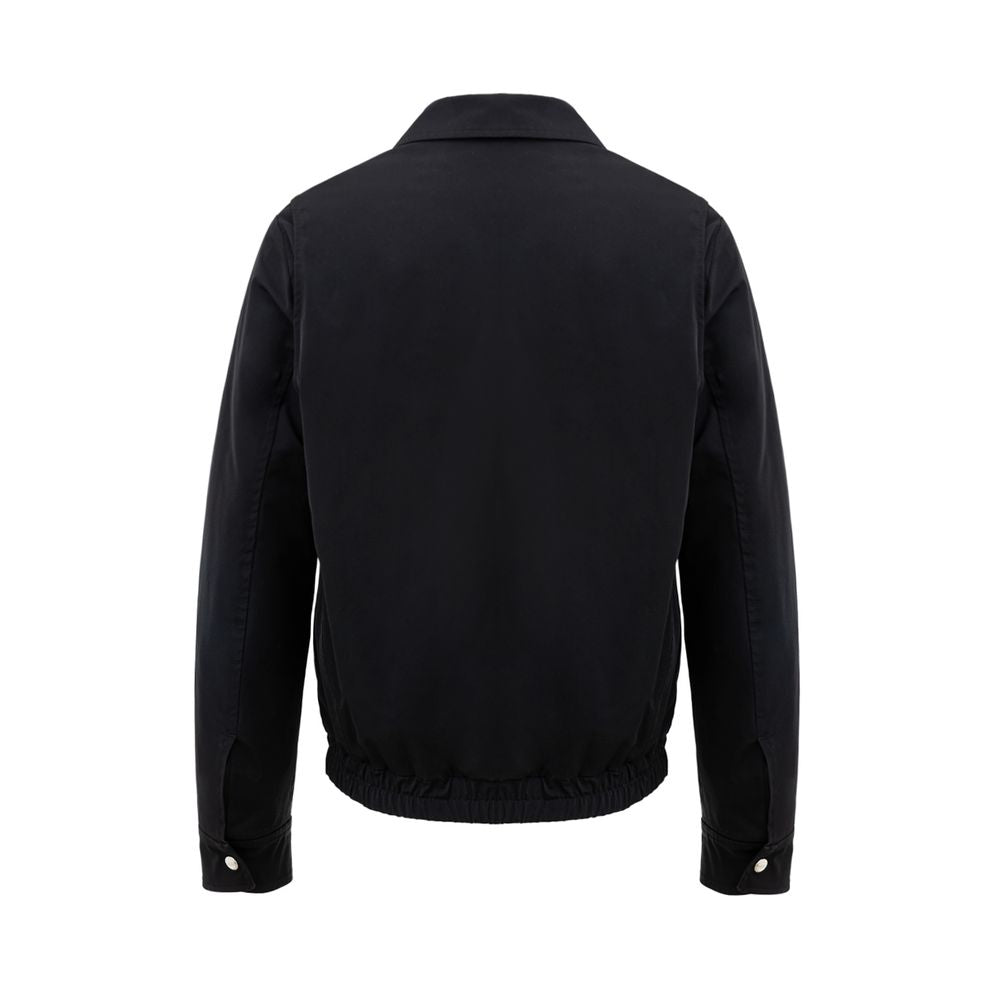 Ami Paris Black Polyester Jackets &amp; Coat