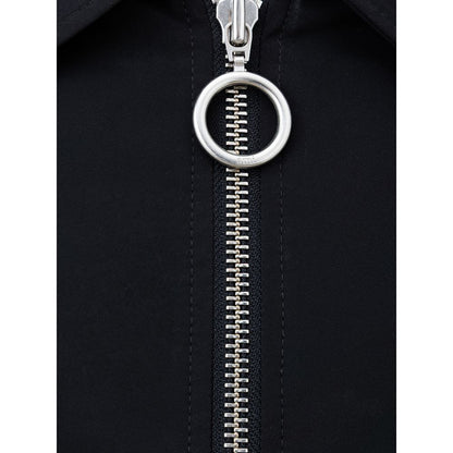 Ami Paris Black Polyester Jackets &amp; Coat