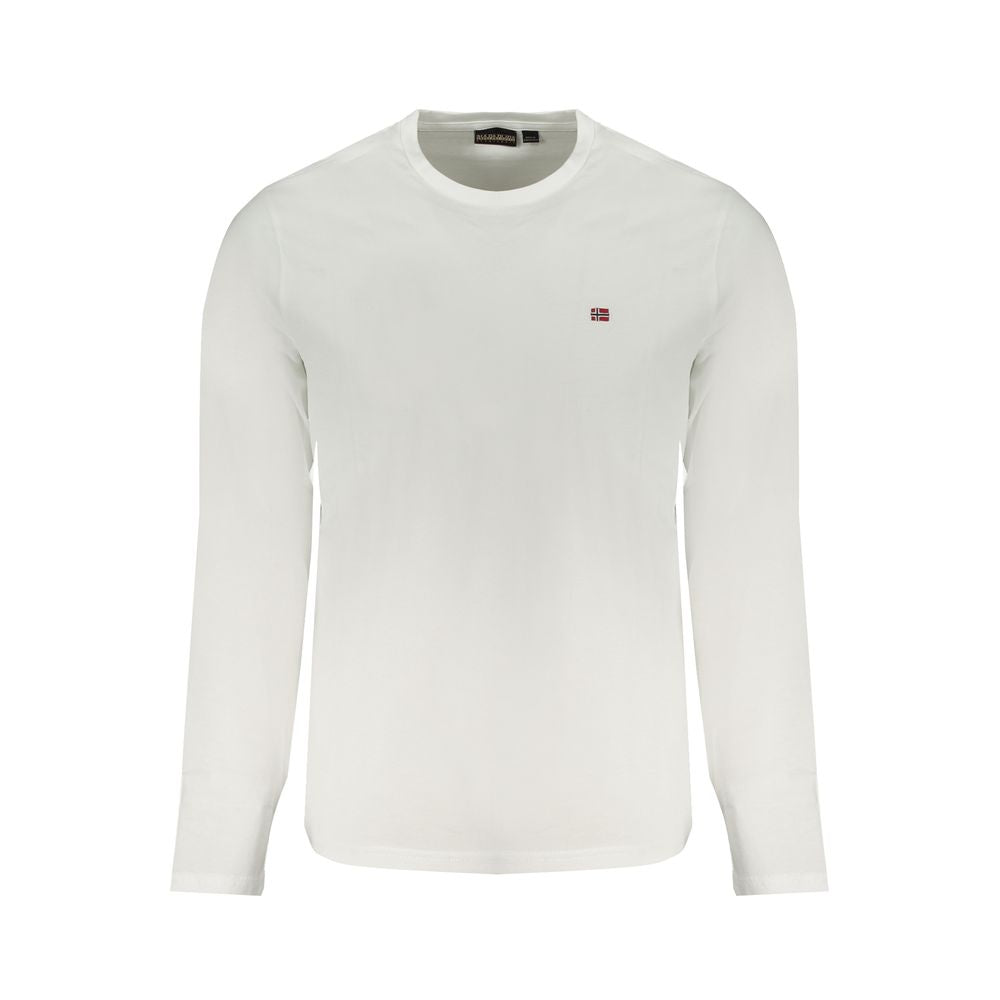 Napapijri White Cotton T-Shirt by Napapijri