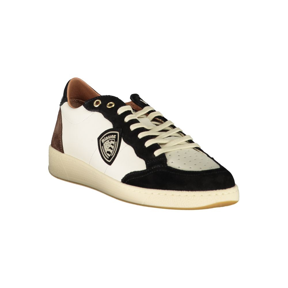 Blauer White Polyester Sneaker by Blauer