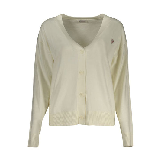 Guess Jeans White Polyester Sweater by Guess Jeans