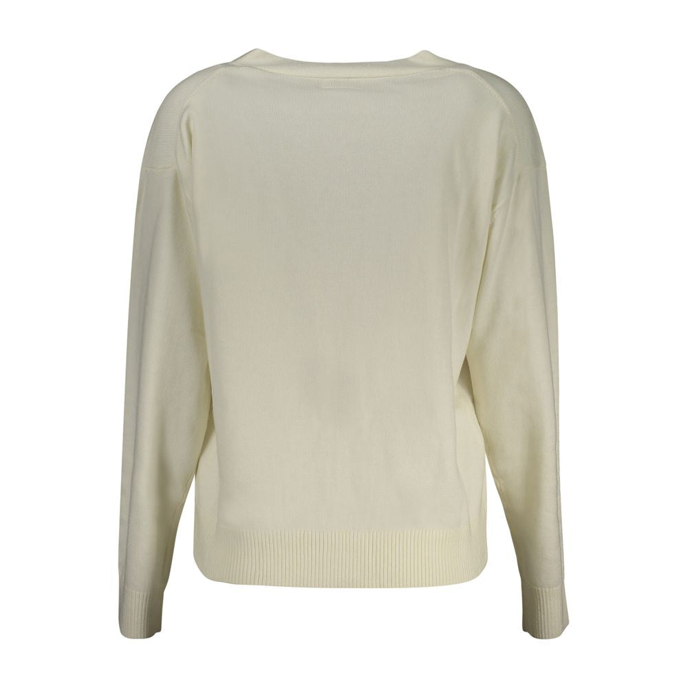 Guess Jeans White Polyester Sweater by Guess Jeans