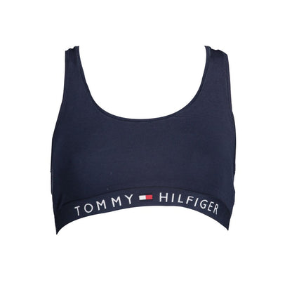 Soutien-gorge de sport Tommy Hilfiger en coton bleu pour femme