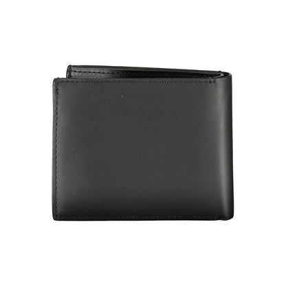 Portefeuille RFID en cuir noir Calvin Klein avec porte-monnaie