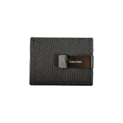 Porte-cartes élégant en cuir Calvin Klein avec pince à billets