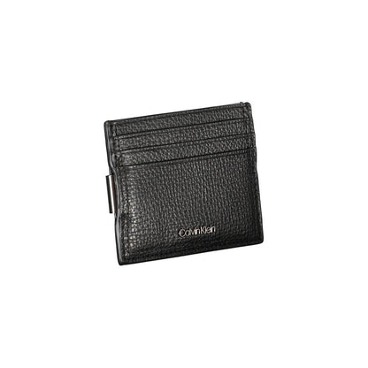 Porte-cartes élégant en cuir Calvin Klein avec pince à billets