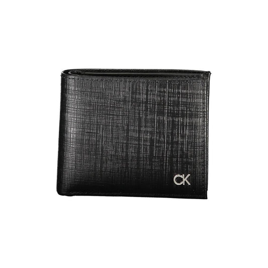 Portefeuille élégant en cuir à deux compartiments Calvin Klein