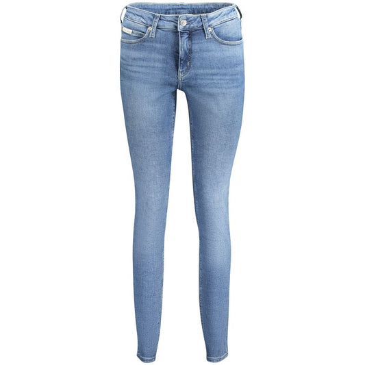 Calvin Klein Blue Cotton Jeans & Pant by Calvin Klein
