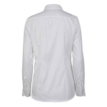 Chemise femme en coton blanc fabriquée en Italie