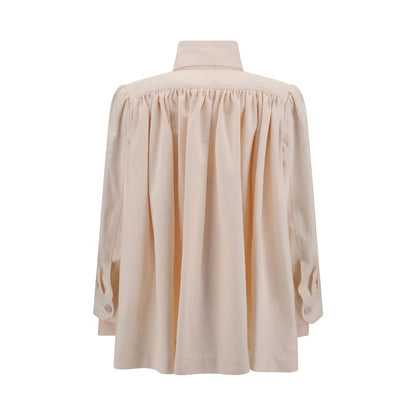 Veste froncée en gabardine de coton Chloé