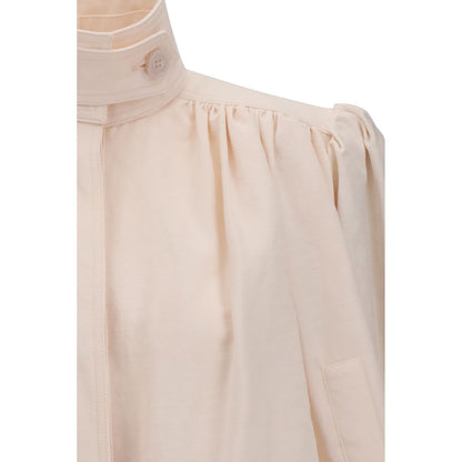 Veste froncée en gabardine de coton Chloé
