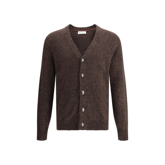 Brunello Cucinelli Alpaca Cardigan Mélange Knitwear