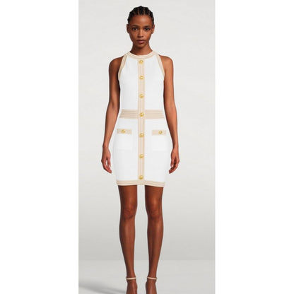 Balmain White Viscose Women's Dress by Balmain
