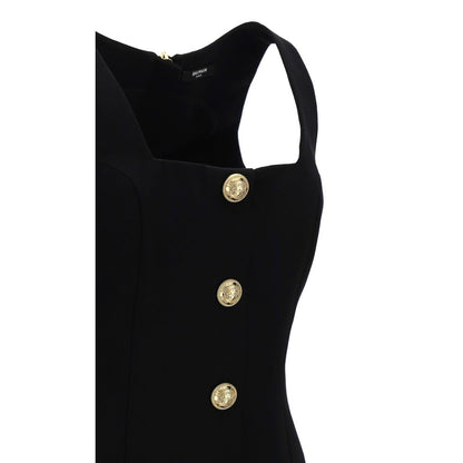Balmain Black Wool Women's Dress by Balmain
