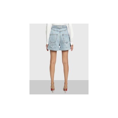 Short en coton bleu Balmain