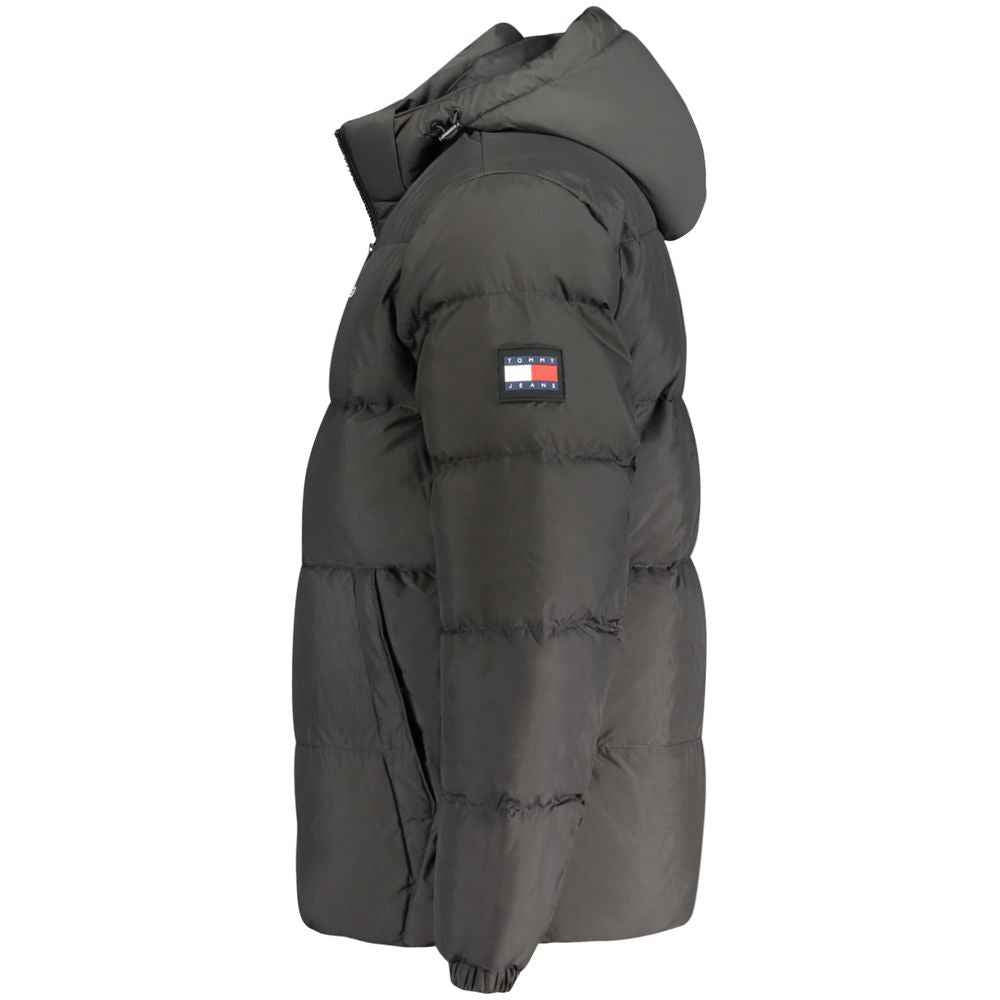 Tommy Hilfiger Black Recycled Polyester Men Jacket