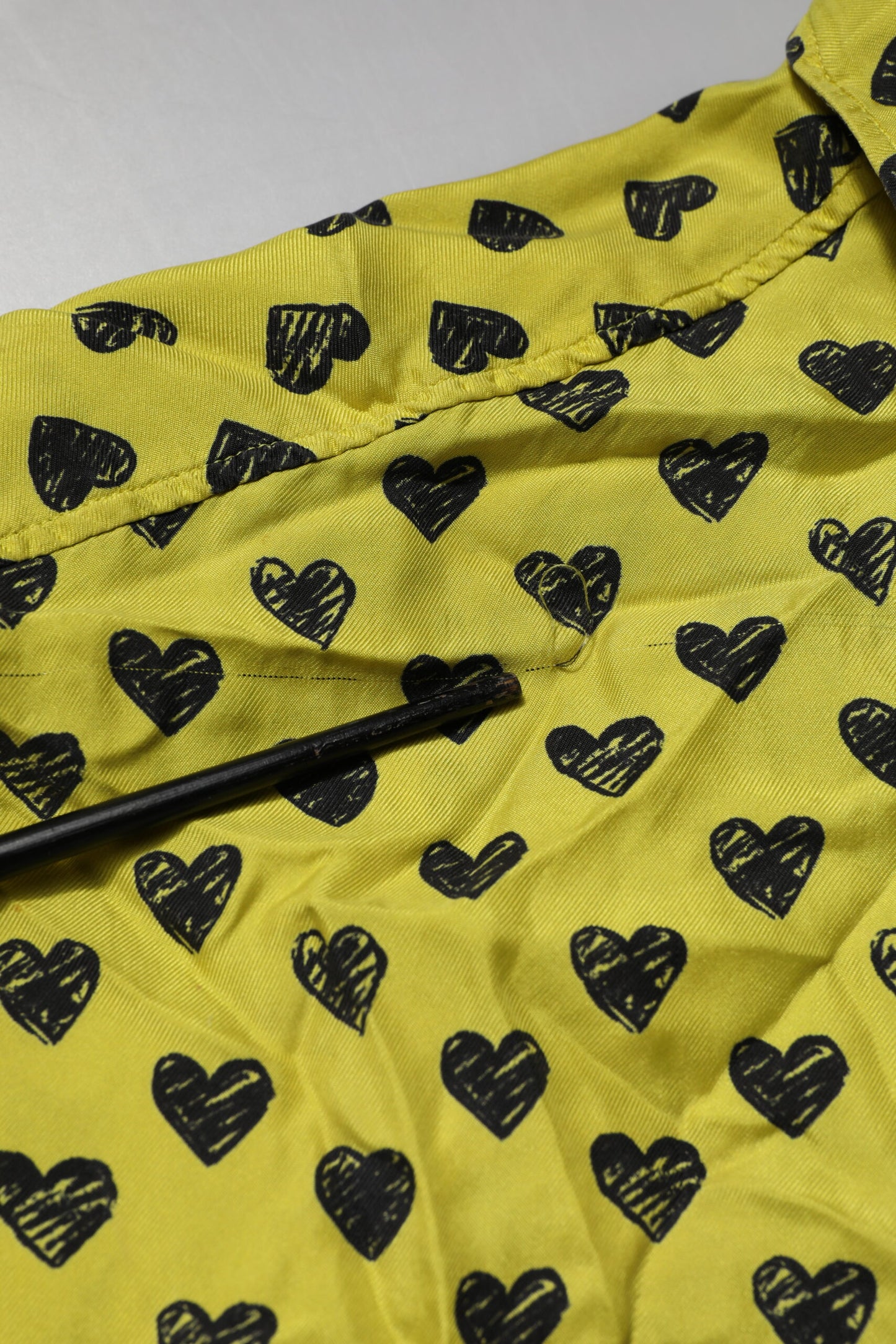 Dolce & Gabbana Yellow Heart Short Sleeves Men Casual Shirt by Dolce & Gabbana