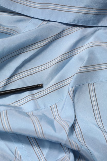 Dolce & Gabbana Light Blue MARTINI Striped Formal Dress Shirt by Dolce & Gabbana