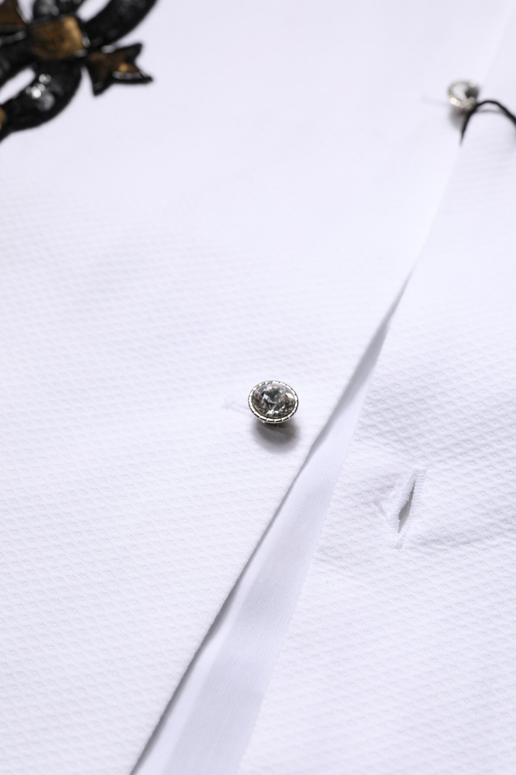 Dolce & Gabbana White GOLD Embellished Formal Men Dress Shirt by Dolce & Gabbana