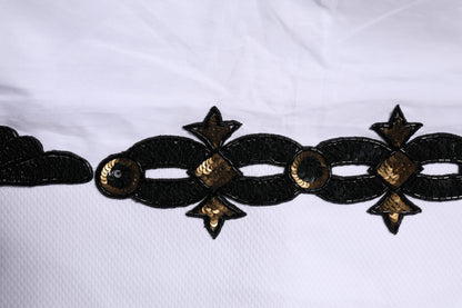 Dolce & Gabbana White GOLD Embellished Formal Men Dress Shirt by Dolce & Gabbana